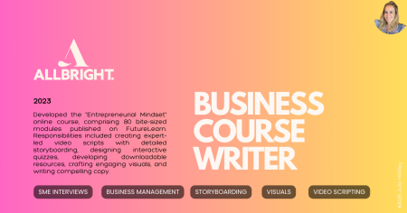 Business course writer