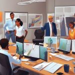 team meeting productivity technology office