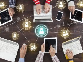 AI transforming discussions into tables, technology, data visualization, teamwork, office setting