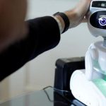 robot scraping data from a website