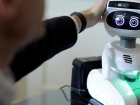 robot scraping data from a website