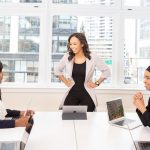 team collaboration in a modern office