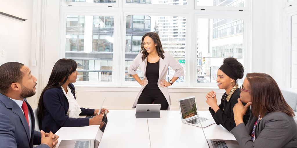 team collaboration in a modern office