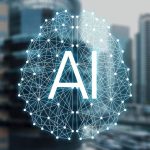 professional business presentation with AI technology