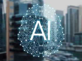 professional business presentation with AI technology