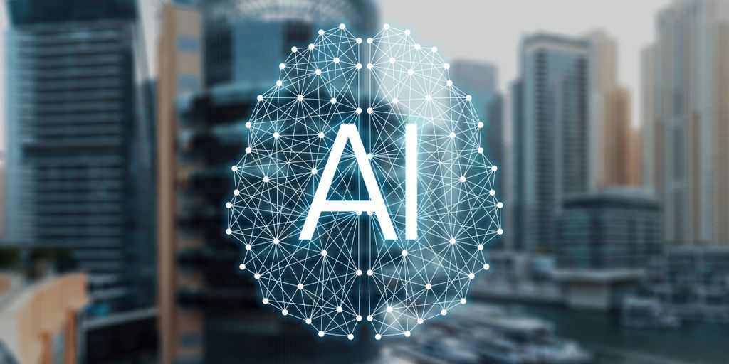 professional business presentation with AI technology