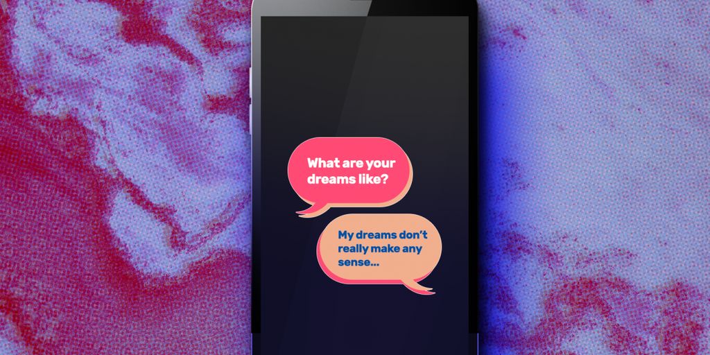 futuristic AI chatbot engaging in conversation