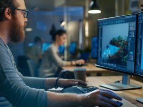 programmer working on code with AI assistance