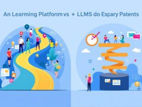 Illustration showing eLearning platform versus LMS pathways.